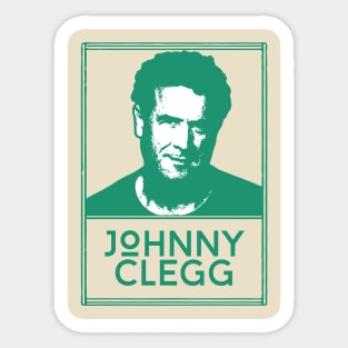 Johnny clegg\\retro fan artwork Sticker